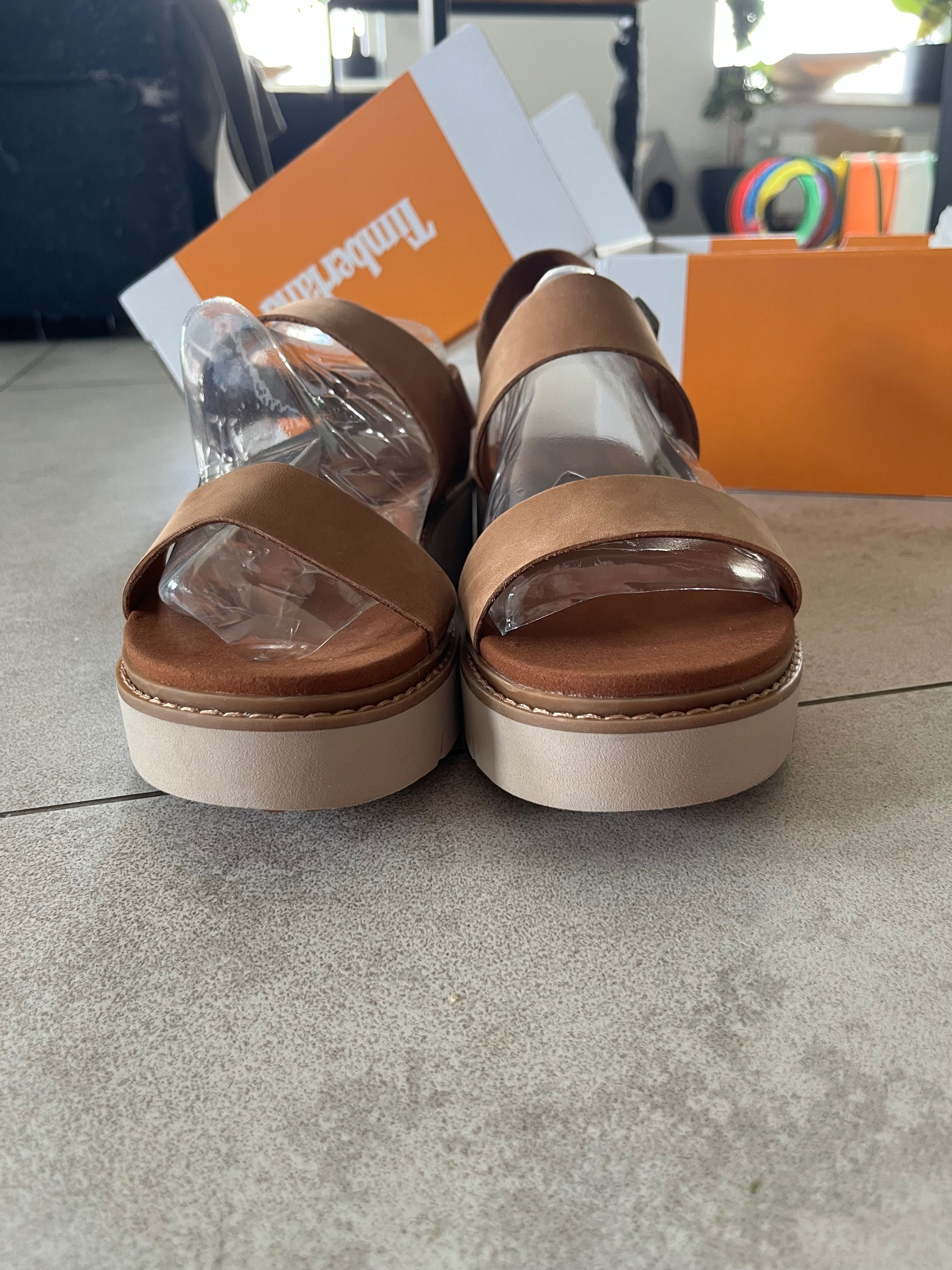 Sandały Timberland Safari Down rozmiar 8,5/39,5 nowe, brązowy nubuk