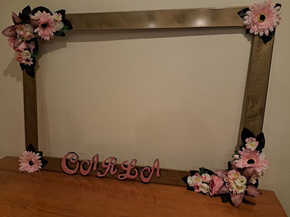 Moldura de fotografia para festas
