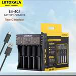Зарядное LiitoKala Lii-402 для Li-ion 18650, Ni-MH AA, AAA, USB