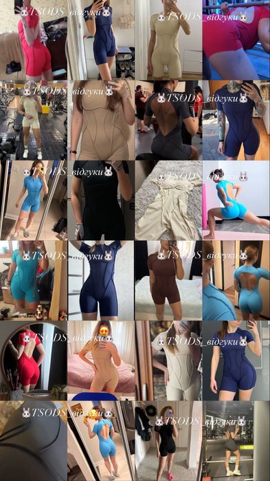 Жіночий комбінезон зі швами комбез з відкритою спиною з шортами хс - л