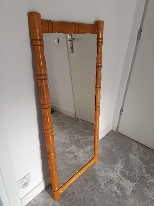 Lustro ścienne rama drewniana Używane