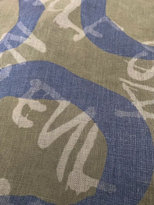 Włoska Letnia lniana bluzka top 100 % len cyfry 40 42 L XL