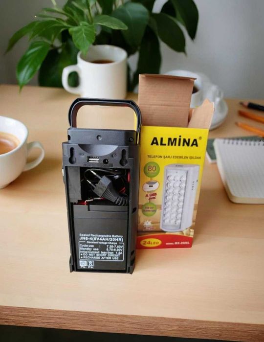 Потужний led фонарь з повербанком 30000 mAh