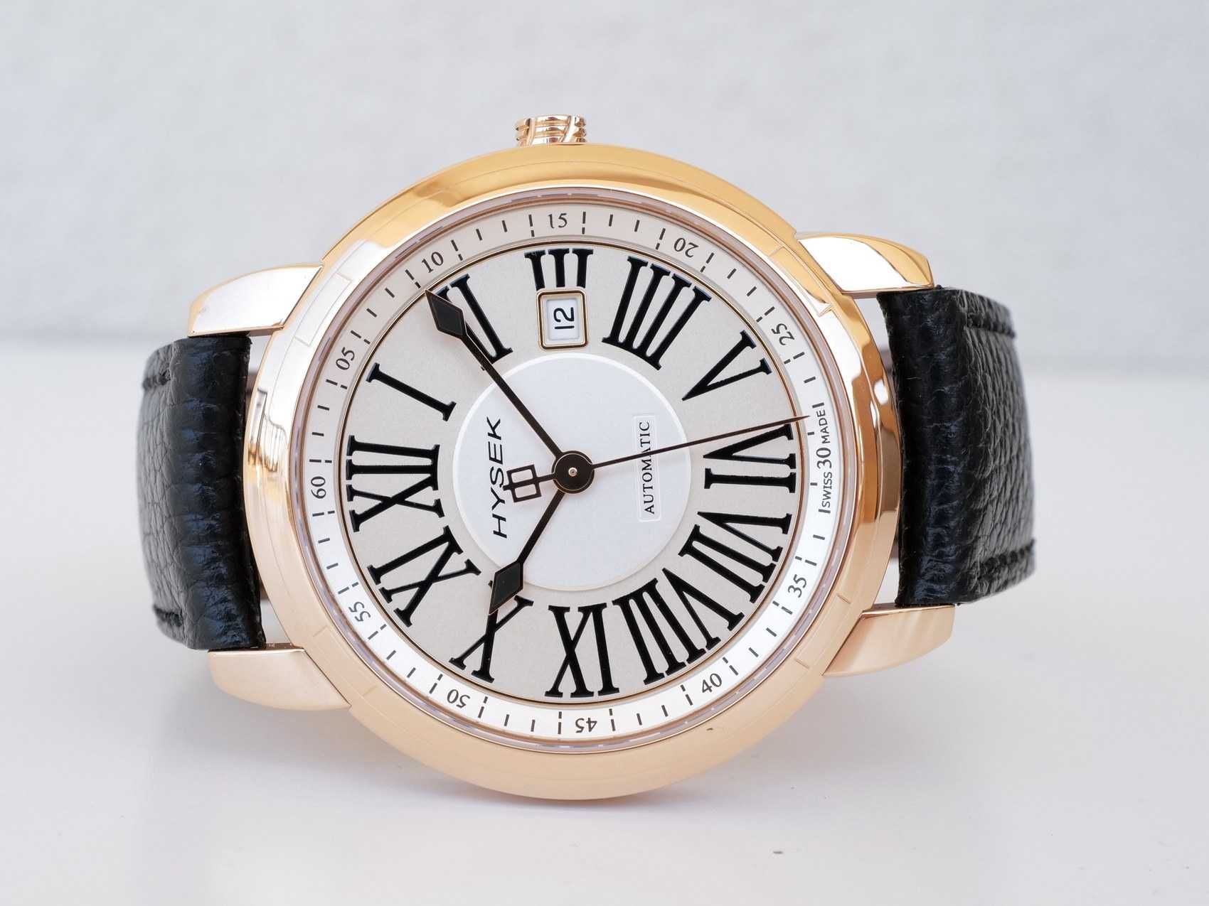 Hysek IO 43mm Automatic Date 18K Rose Gold