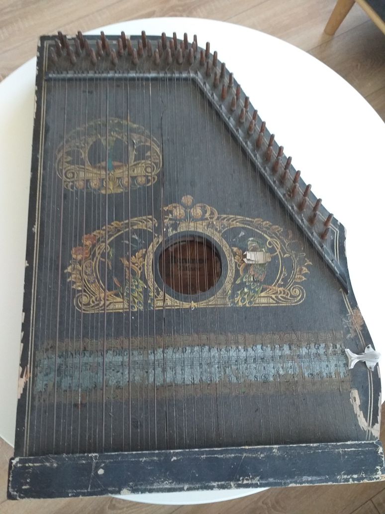 RAUNER ZITHER Stara,Duża Cytra