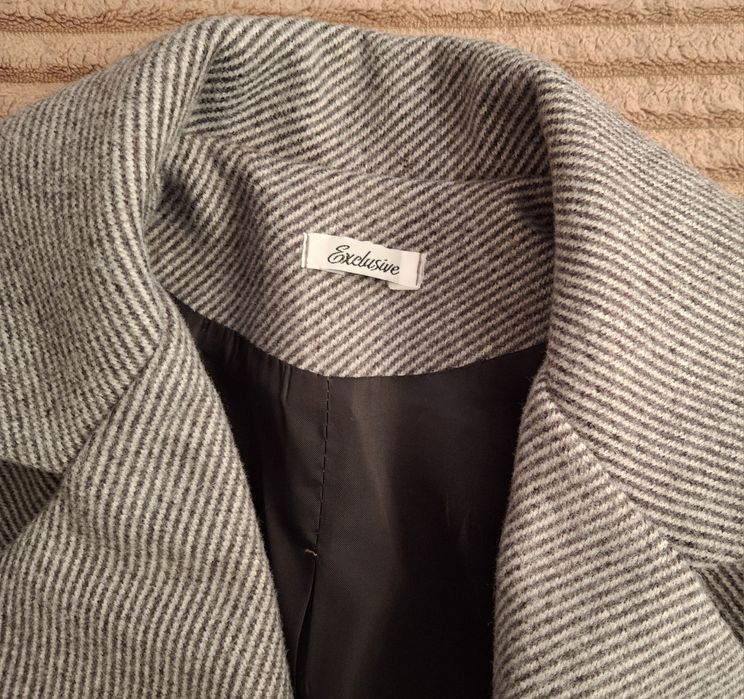 Пальто кашемір діагональ з підпідкладом