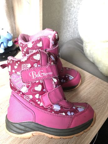 Зимние сапоги для девочки ,ботинки B&G 27 р