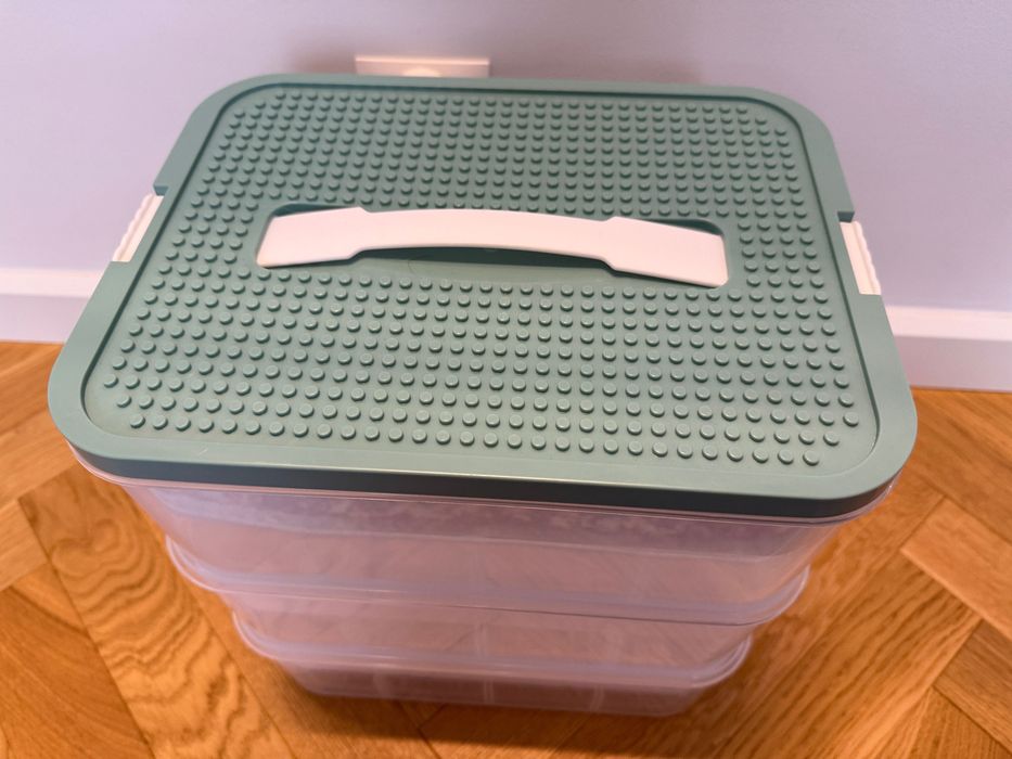 Pojemnik do przechowywania/ LEGO piętrowy organizer z Przegródkami