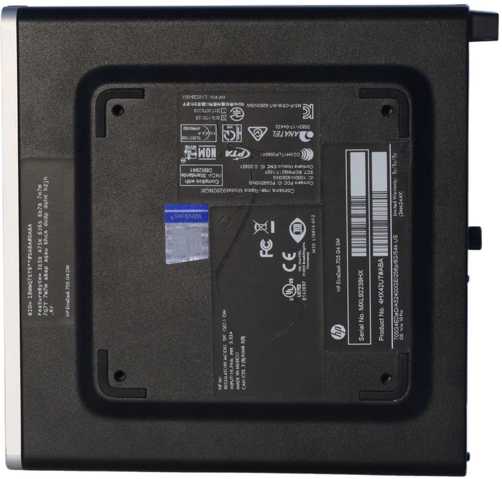 Микро HP EliteDesk 705 G4 mini 35W (Ryzen 5 PRO 2400GE/8GB/Wi-Fi/m.2)