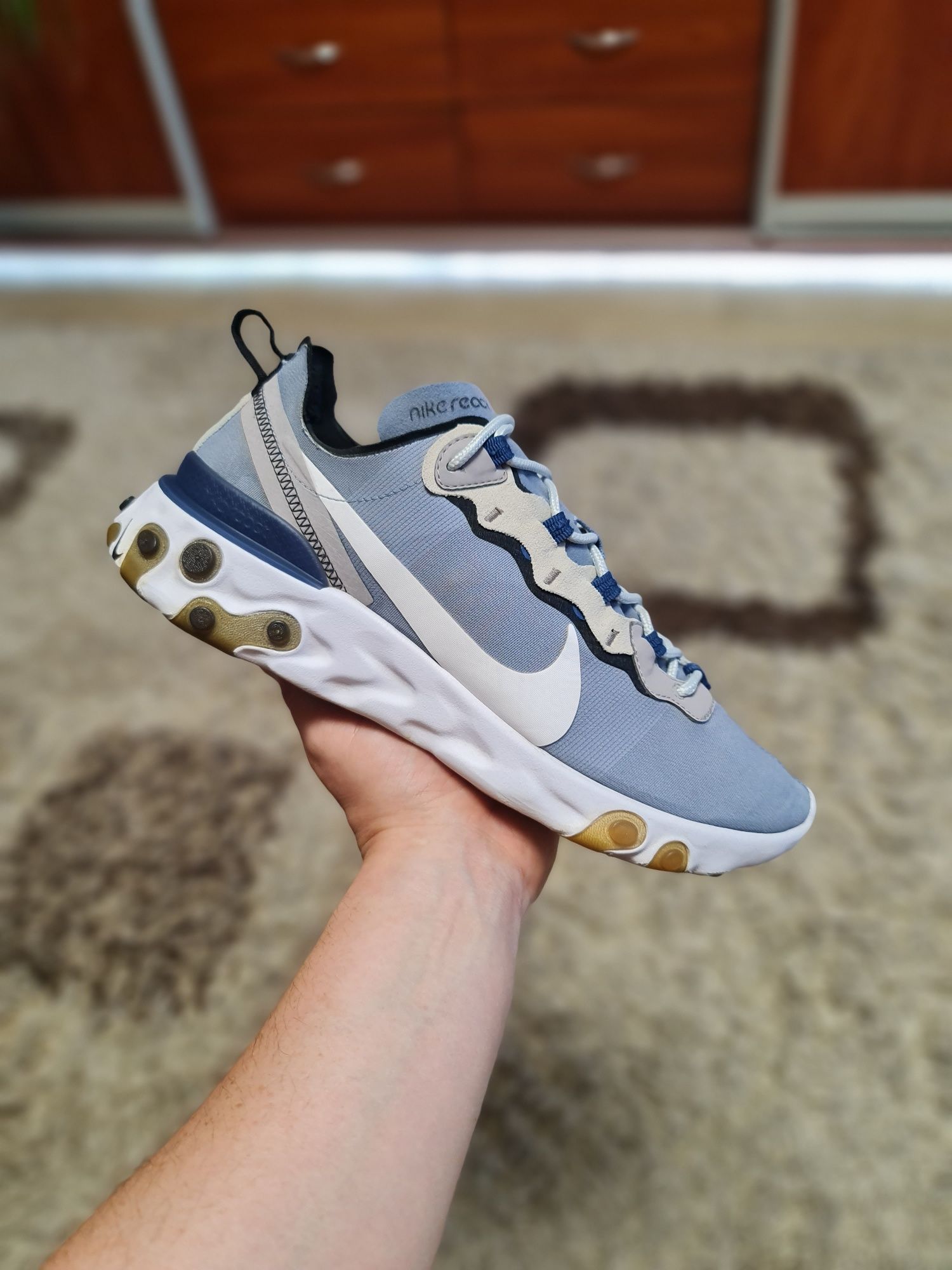 Оригинальные кроссовки Nike React Element 55 Indigo Fog 44р. 28см.