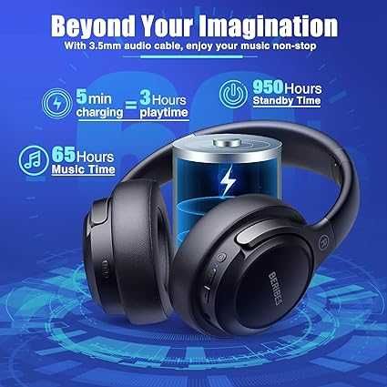 BERIBES Słuchawki nauszne Bluetooth