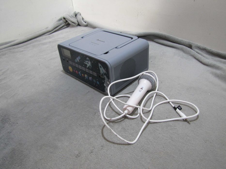 Boombox dla dzieci CD BT USB karaoke z mikrofonem LED Auna Kidsbox