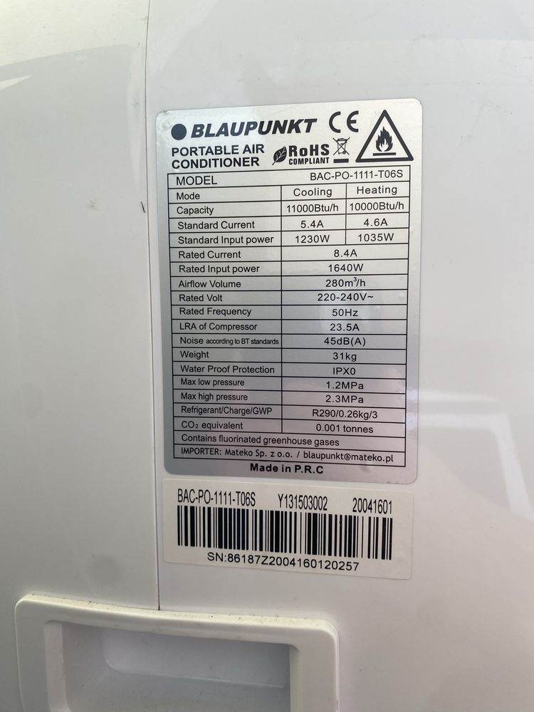 Klimatyzacja Blaupunkt