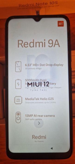 Xiaomi redmi 9a nowy nieużywany