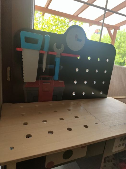 Drewniany zestaw mechanika ze stolem