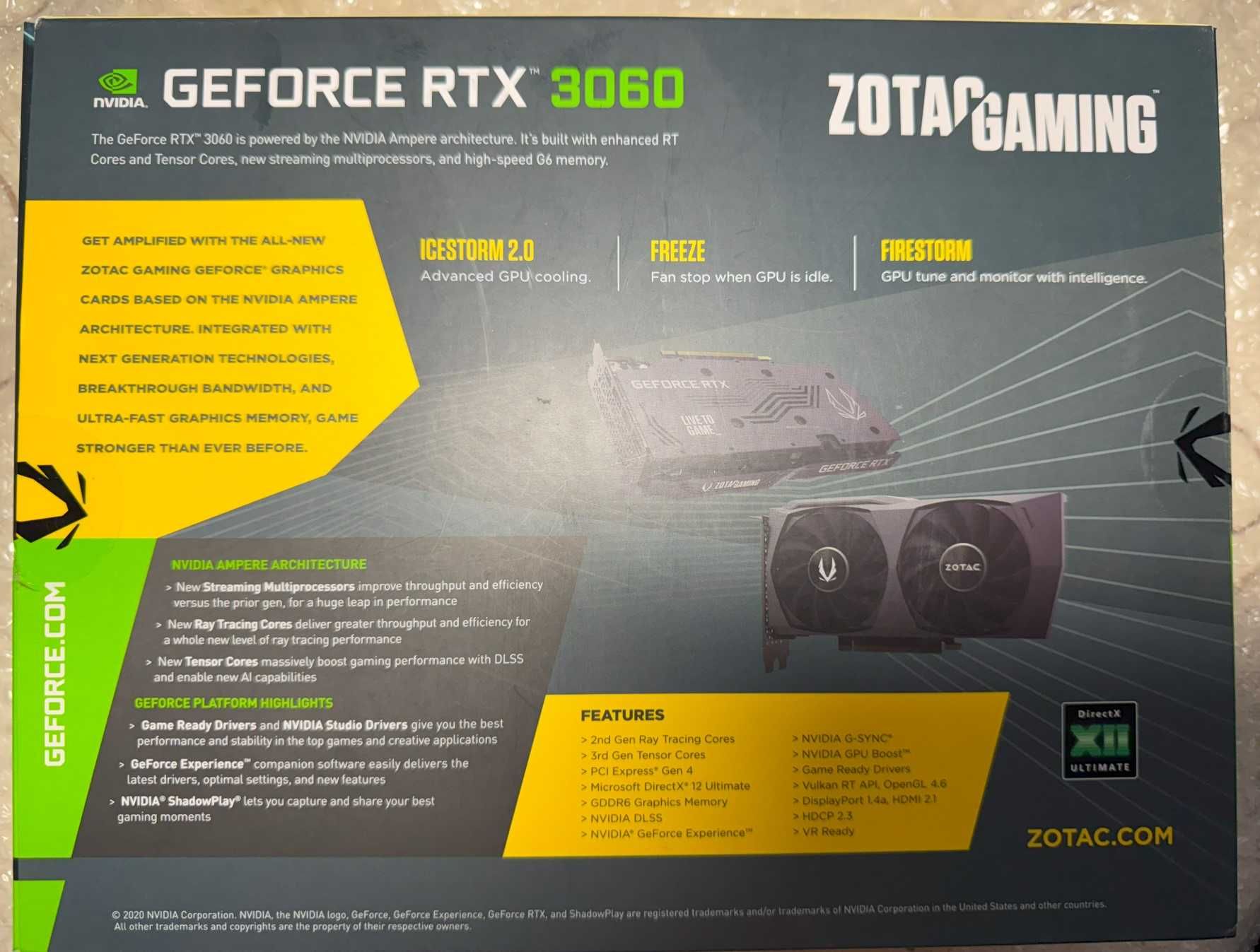 Відеокарта Zotac GeForce RTX 3060 Twin Edge OC 12GB GDDR6