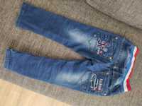 Spodnie jeansowe chłopięce 98 z gumką