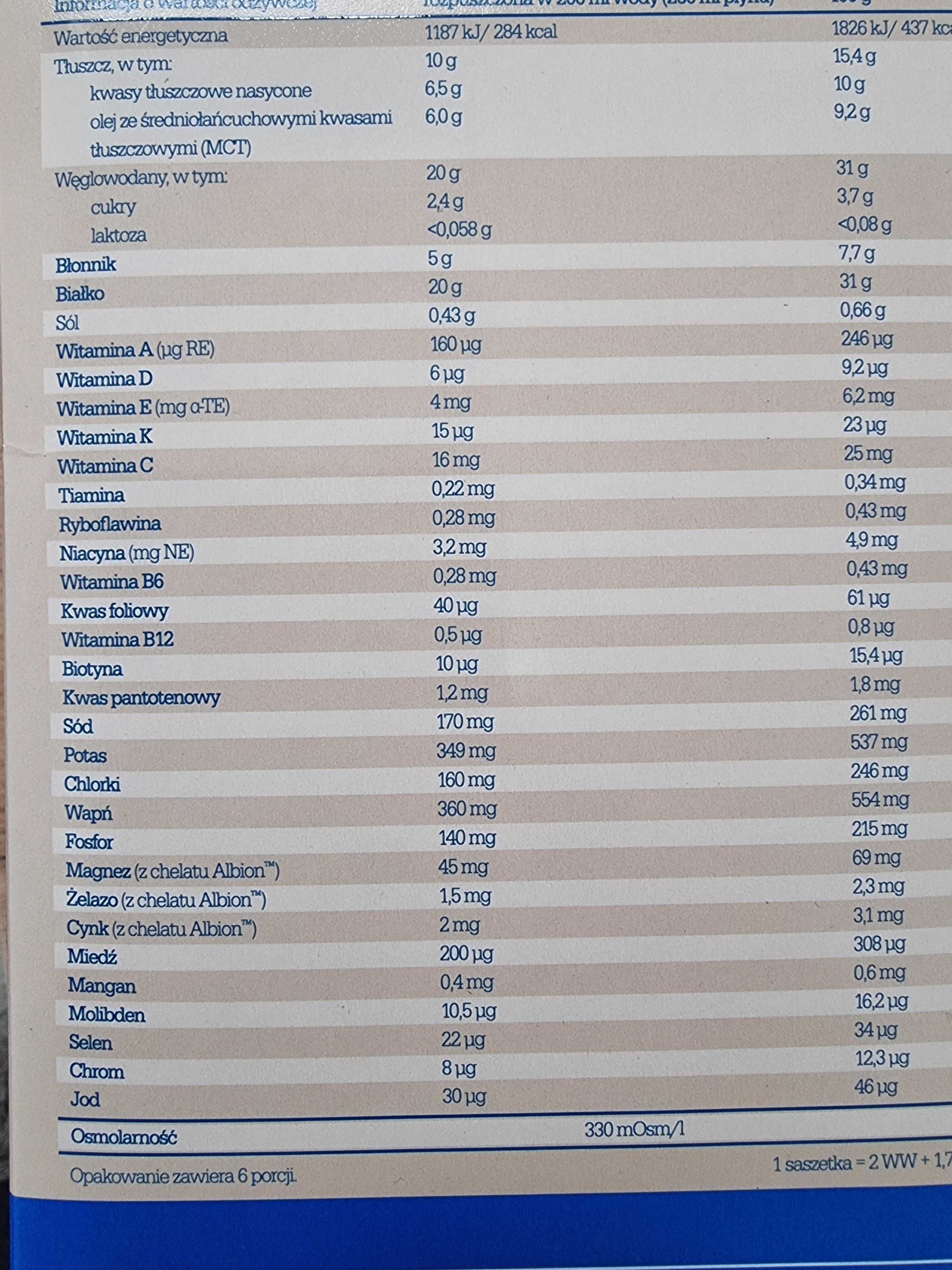Nutri drink nutramil diabetic 24 saszetki