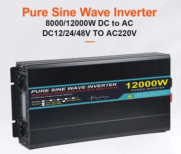 Inversor ONDA PURA 2000W, 2500W, 4000W, 6000W 12VDC ou 24VDC-220VAC