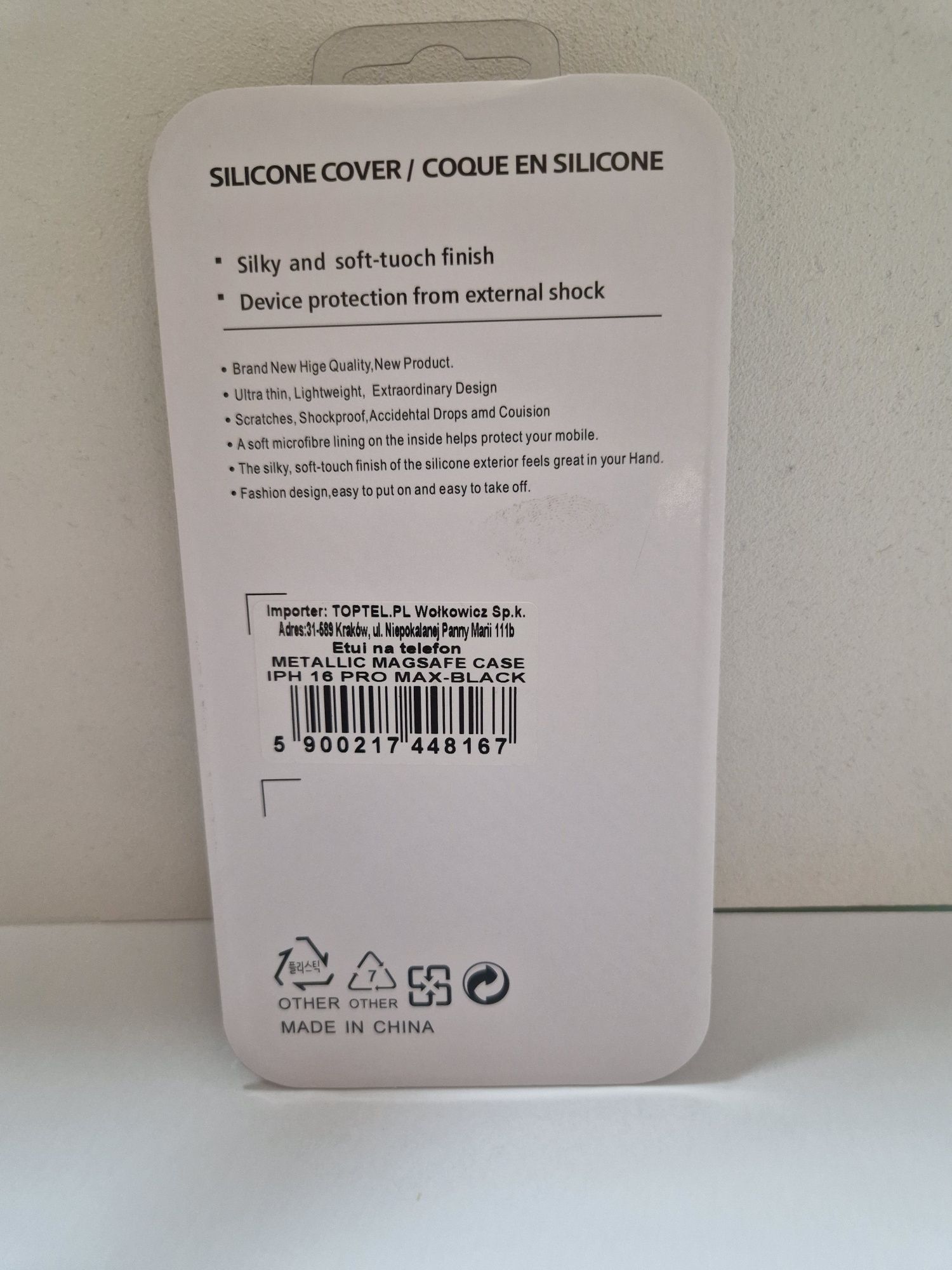 Metallic Magsafe Case do Iphone 16 Pro Max Czarny
