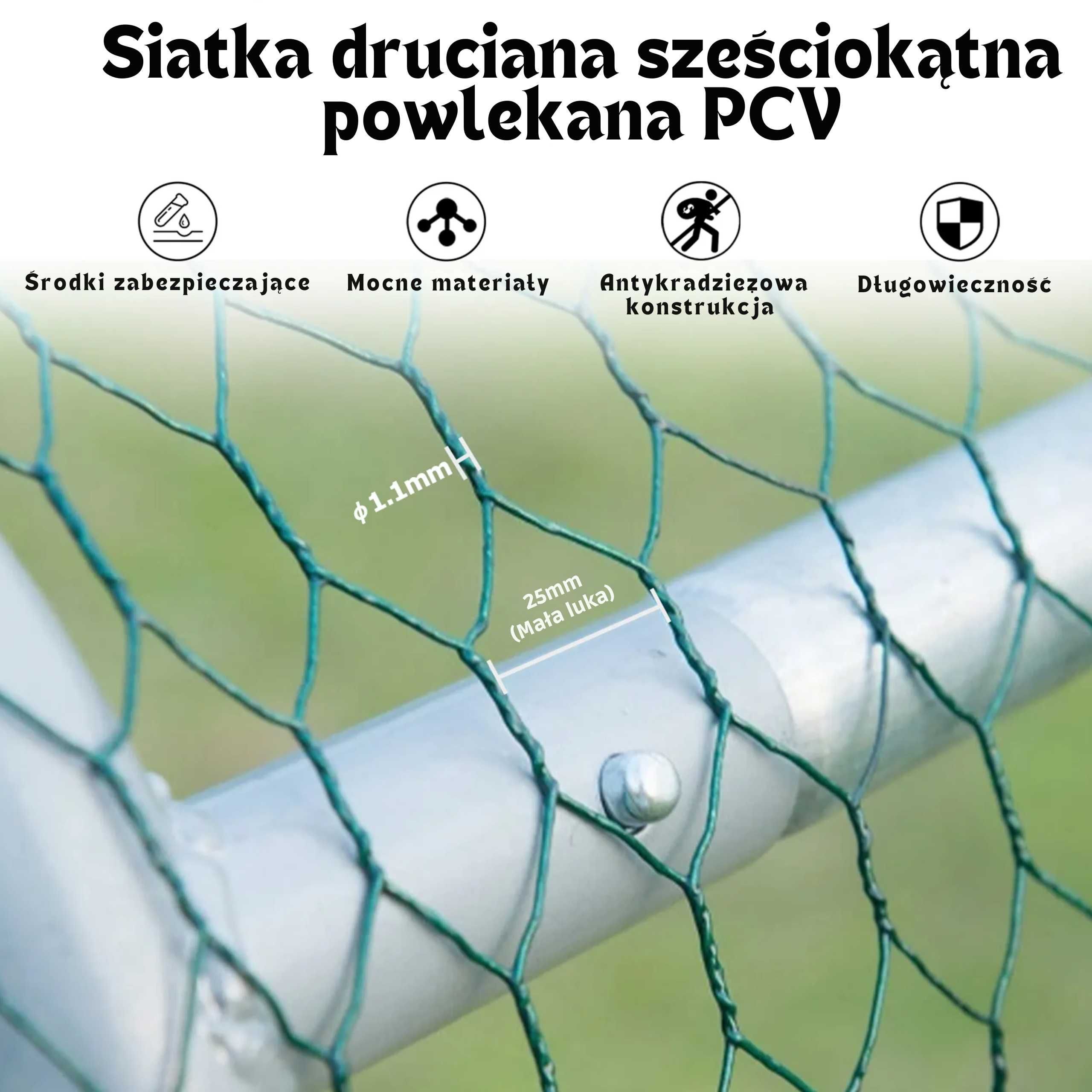 WOLIERA Dla Kur Niosek Kaczek Kotów Drobiu Kurnik Zagroda Wybieg3x8x2m