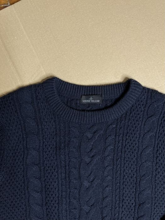 Вязаный свитер Stone Island оригинал размер XL - L винтаж