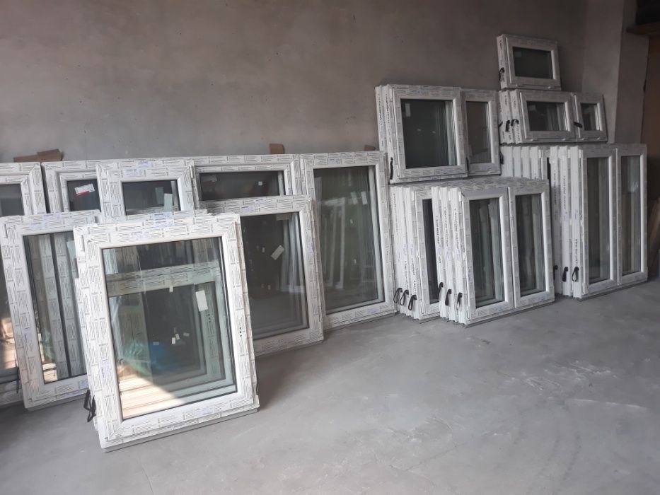 Okna PCV 1465 x 1435 O34 Moderntherm typowe wymiary od ręki Warszawa