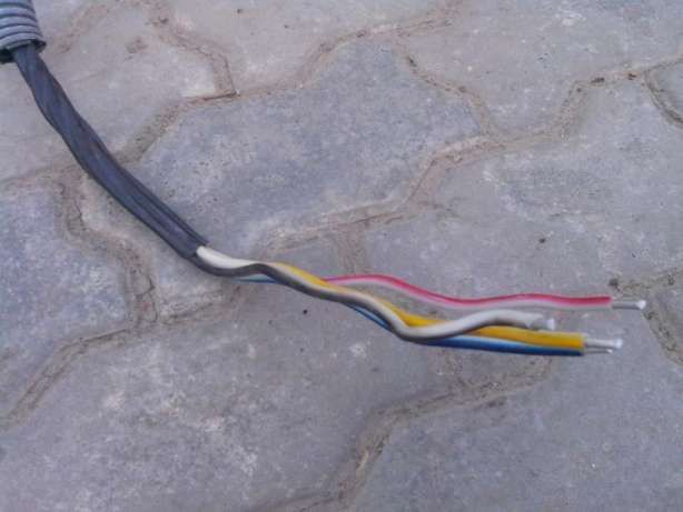кабель силовий 4 жильний алюмінієвий,розетка силова