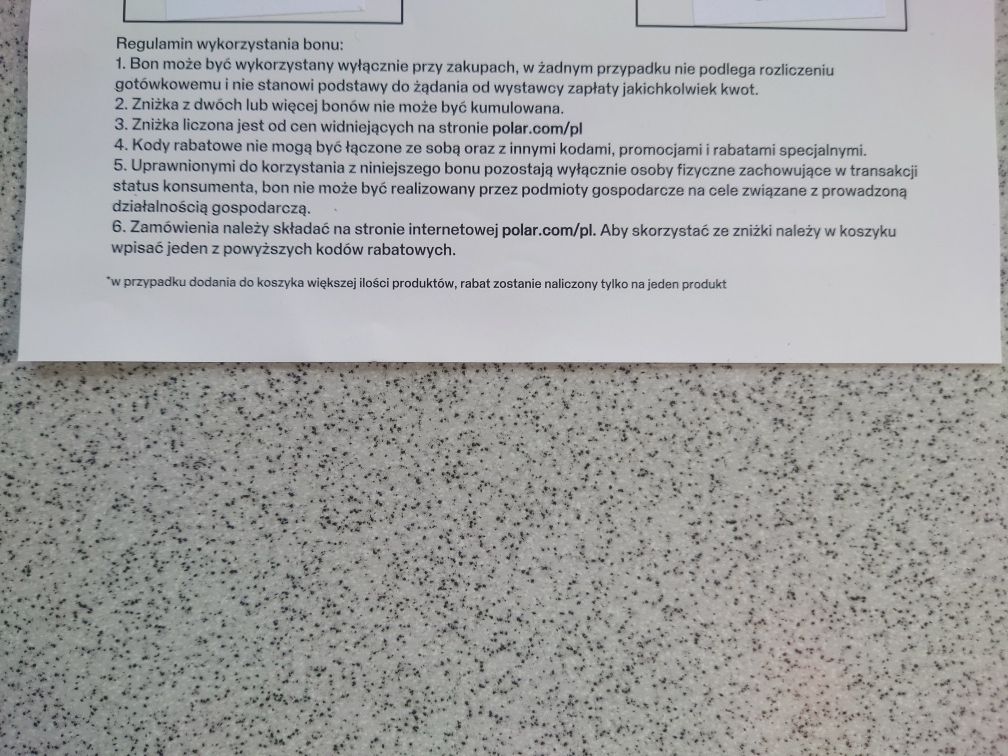 Zegarek Polar- kupon.