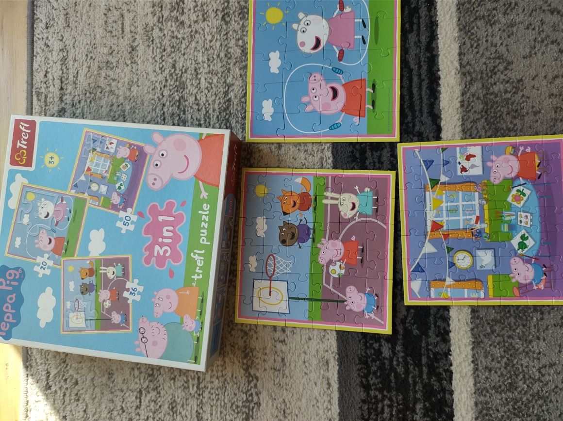 Puzzle świnka Peppa i home on the RANGE 3+