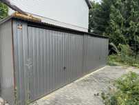 Garaż blaszak dwa stanowiska antracyt, szary 5x7m