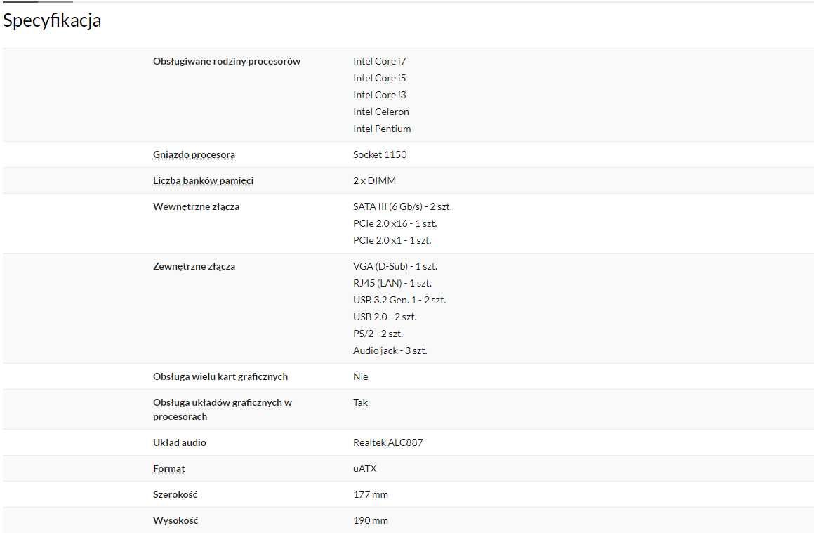 komputer stacjonarny i5-4460, GTX960 2GB OC, 8GB RAM, bez dysku