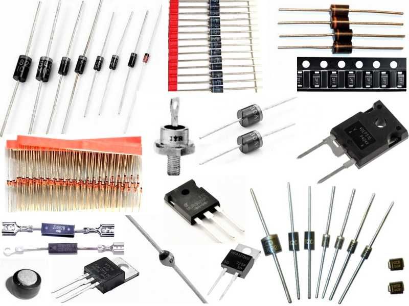 Тиристори симістори тріаки диністори SCR діоди Шотткі варікапи