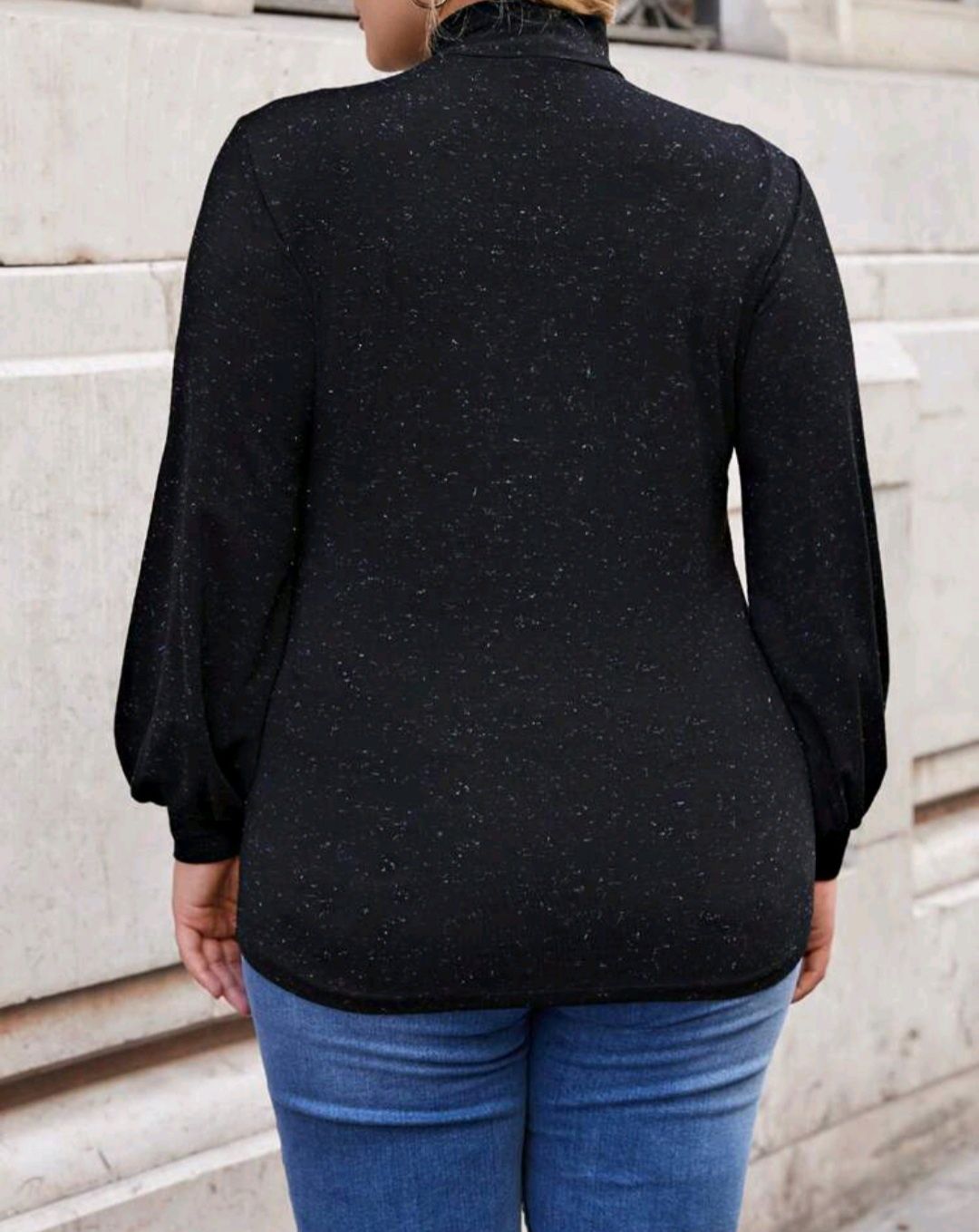 Bluzka z brokatem shein 2xl