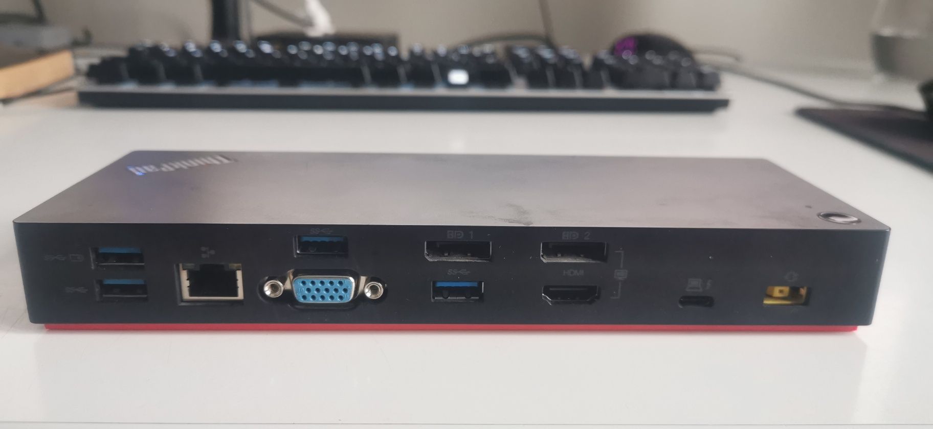 Stacja dokująca Lenovo ThinkPad 40AC + zasilacz + kabel thunderbolt