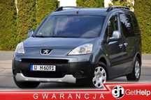 Peugeot Partner 1,6 Benz 90KM 1Wł. 139TYS. Przebieg Klimatyzacja Relingi Serwis z DE !