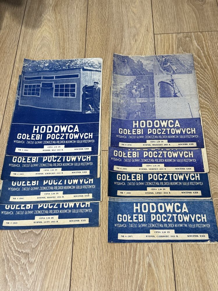 Gołąb Hodowca gołębi pocztowych stara gazeta miesięcznik 1955r.
