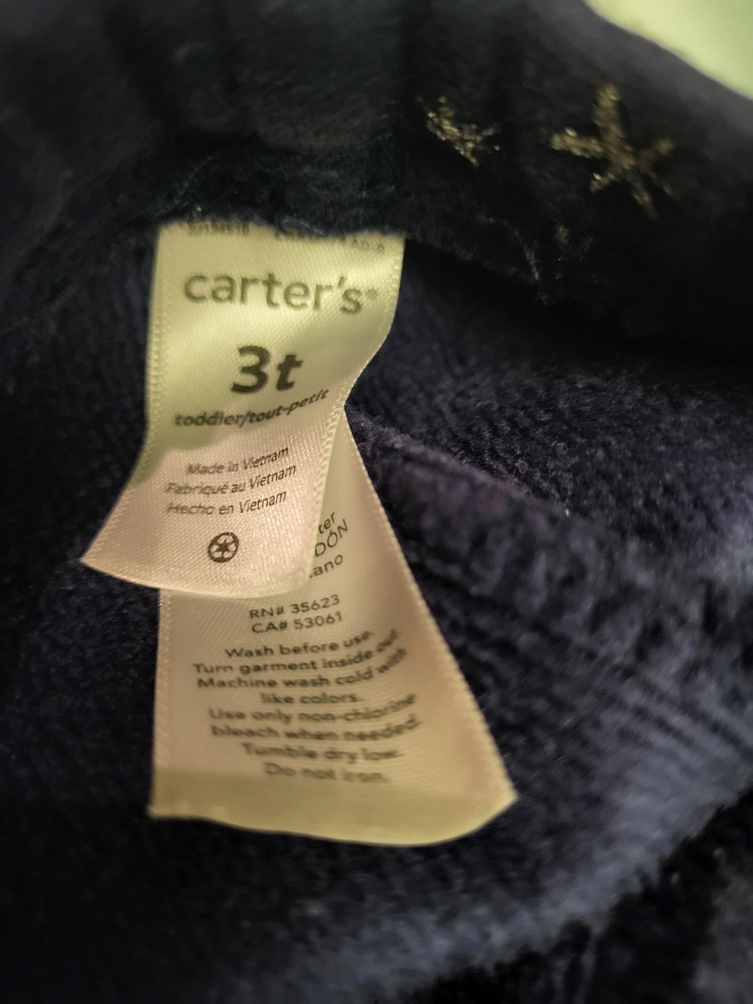 Костюм набор Carter's снежинки