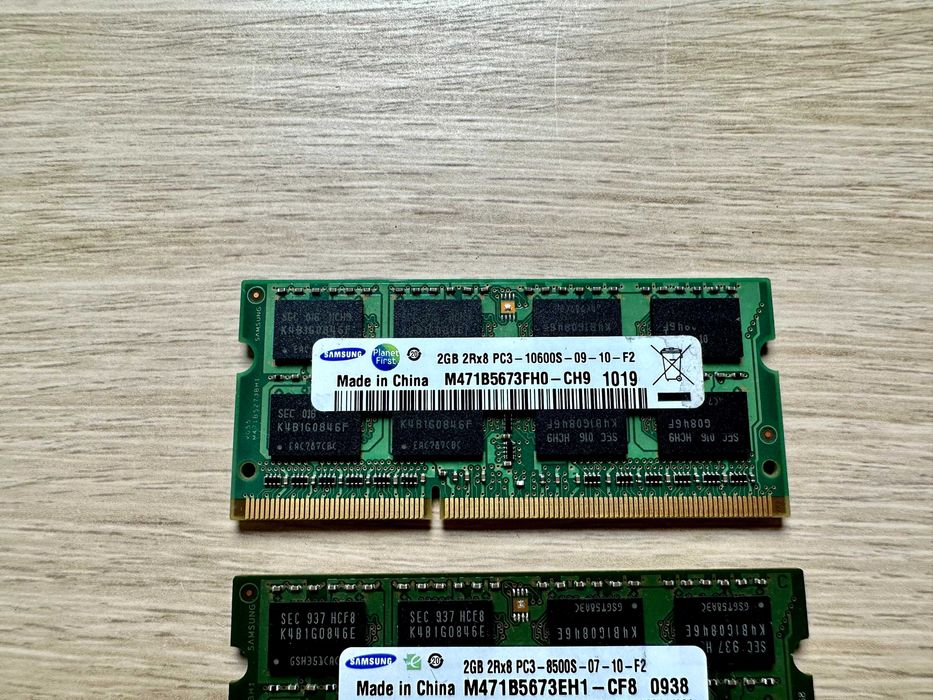 RAM Samsung 8GB DDR3 PC3 10600S 09 10 F2 (4x2GB) – sprawna, testowana