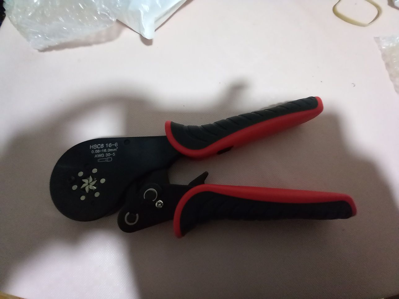 Alicate cravar ponteiras max 16mm2