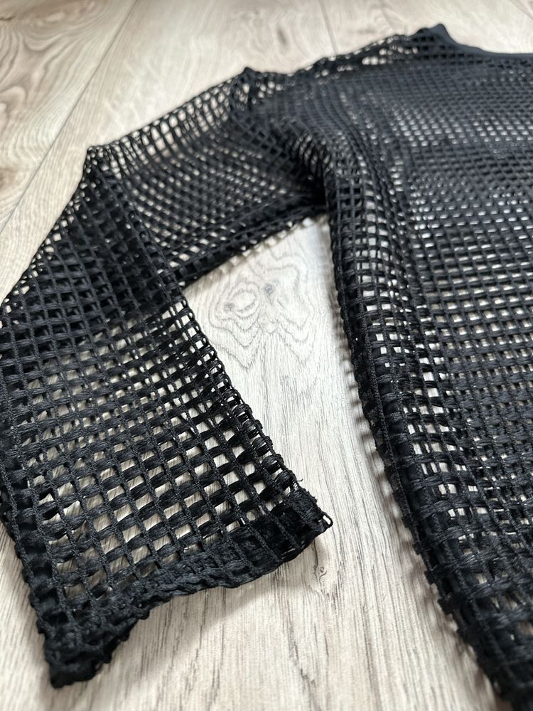 Bluza siatka S stradivarius czarna