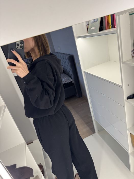 Skims черный теплый костюм