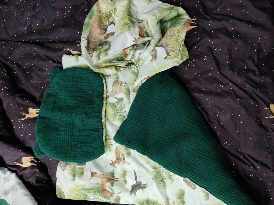 Komplet do gondoli kołderka+poduszka miś+prześcieradło