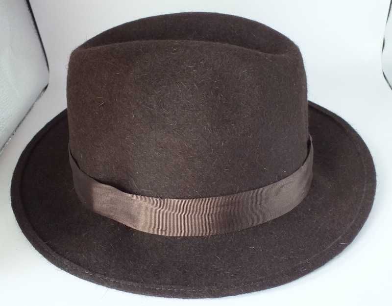 Kapelusz damski brązowy