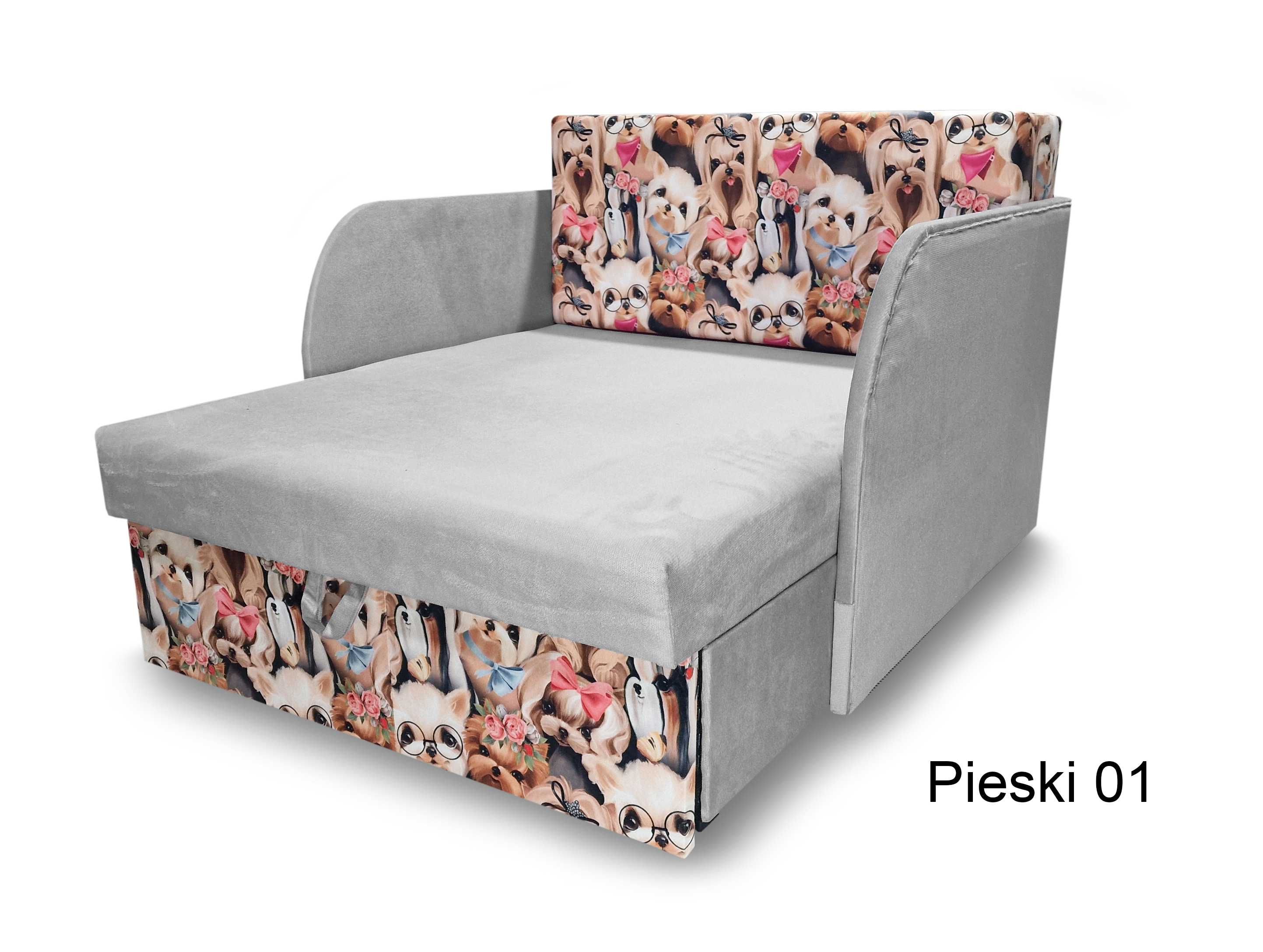 Łóżko dziecięce Kubuś, sofa, fotel rozkładany, łózko z funkcją spania