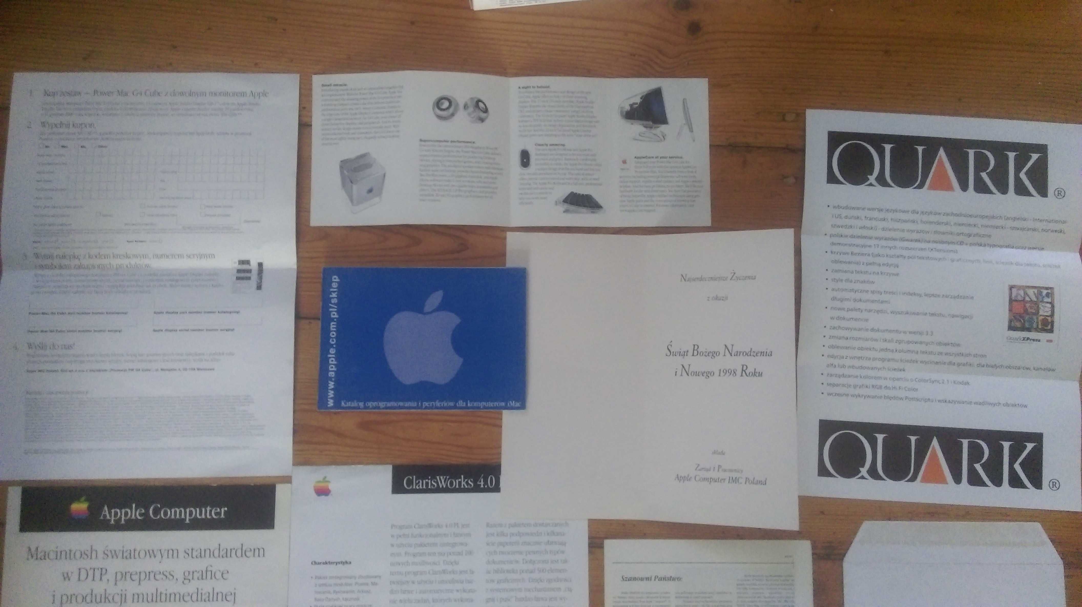 Macintosh Apple - broszury, reklamy itp