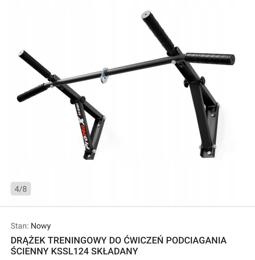 Drążek treningowy mocowany do ściany