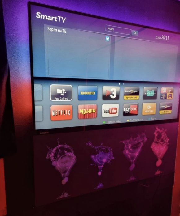 Телевизор Philips 55 Smart TV 3D в ідеальному стані