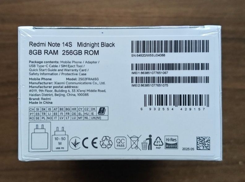 Redmi Note 14S 8/256 Black