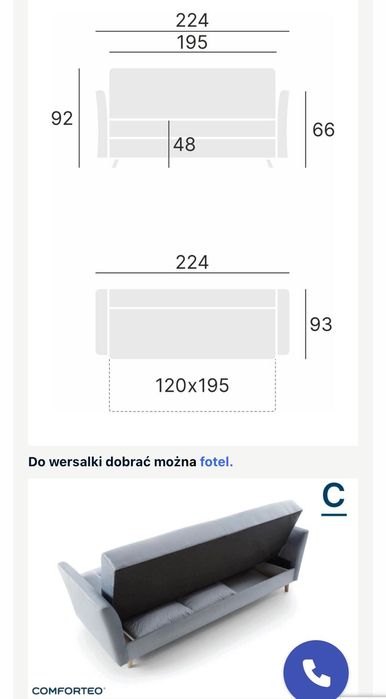 Piękna zielona wersalka Nadia, opcja spania i schowek, drewniane nóżki